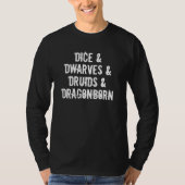 Dungeons Dragons Geïnspireerde Word List Mannen T- T-shirt (Voorkant)