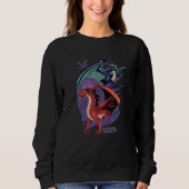 Dungeons & Dragons Red & Black Dragons Portrait Trui (Voorkant)