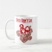 Dungeons & Dragons Rode Dobbelstenen Liegen Niet Koffiemok (Links)