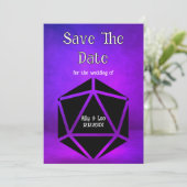 Dungeons & Dragons Trouw D20 Dobbelsteen Save The  Kaart (Staand voorkant)