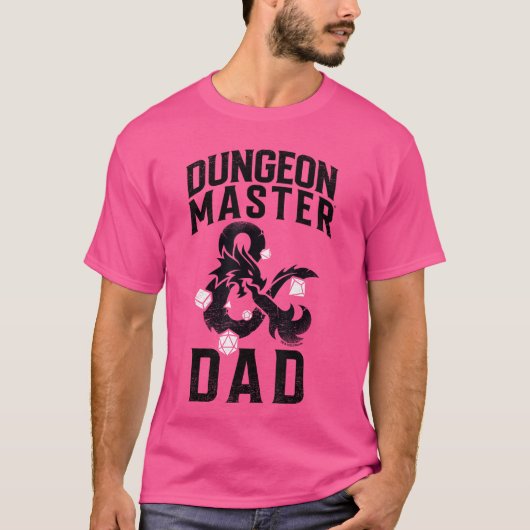 Dungeons Dragons Vaderdag Papa Dungeon Master T-shirt (Voorkant)