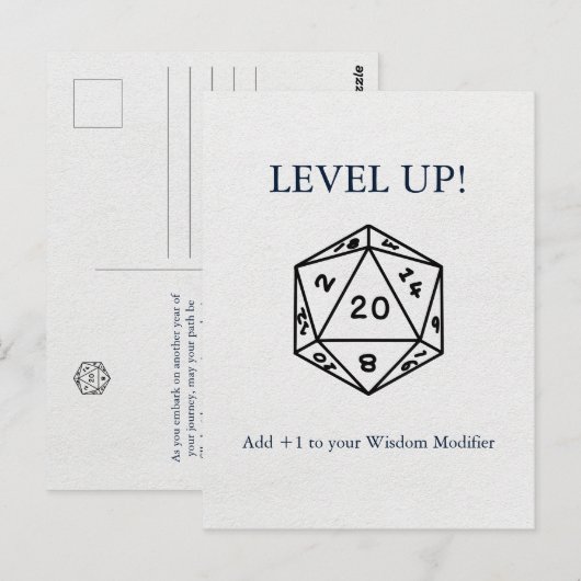 Dungeons & Dragons Verjaardag Briefkaart (Voorkant / Achterkant)