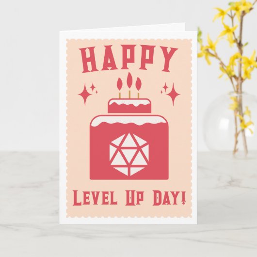 Dungeons & Dragons Verjaardag Kaart (Gele Bloem)