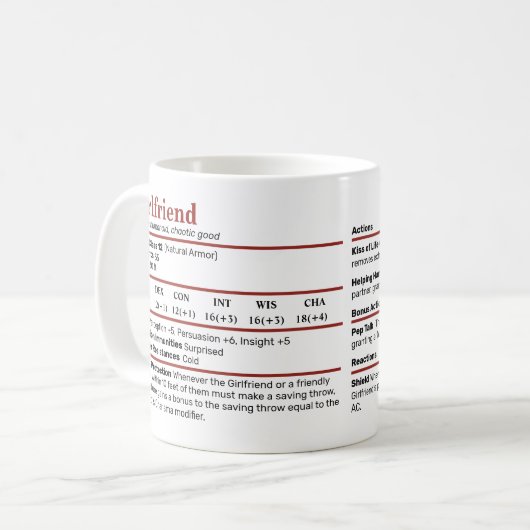 Dungeons & Dragons Vriendin Stat Mok (Voorkant links)