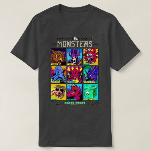 Dungeons Dragons Wizards of the Coast Monster Sele T-shirt (Design voorkant)