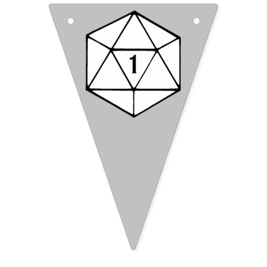 Dungeons en Dragons D20 Bunting Flags Vlaggetjes (Tweede vlag)