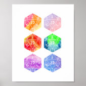 Dungeons en Dragons, D20 Poster (Voorkant)