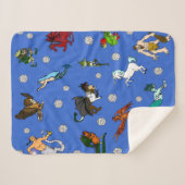 Dungeons en Dragons Dice and Creaters Sherpa Deken (Voorkant (horizontaal))