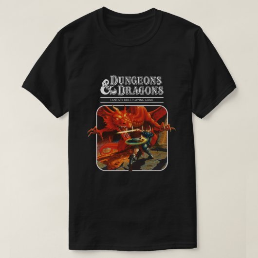 Dungeons en Dragons Fantasy Roleplay Game Esse T-shirt (Design voorkant)