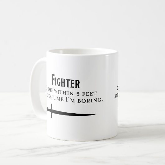 Dungeons en Dragons Fighter Mok (Voorkant links)