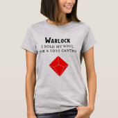 Dungeons en Dragons Funny Warlock T Shirt (Voorkant)