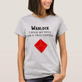 Dungeons en Dragons Funny Warlock T Shirt