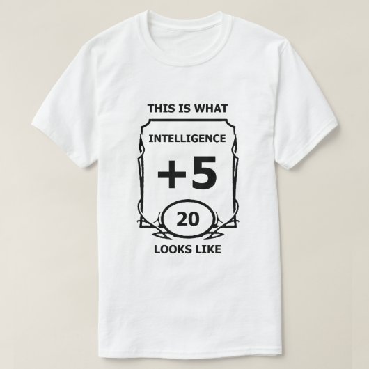 Dungeons en Dragons Intelligence T Shirt (Design voorkant)