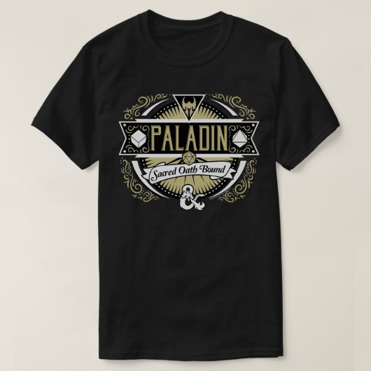 Dungeons en Dragons Paladin Sacred Oath Bound Pull T-shirt (Design voorkant)