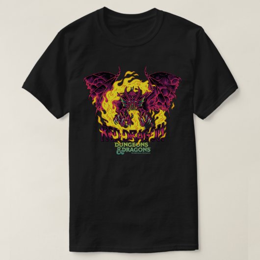Dungeons en Dragons Red Dragon Logo T-shirt (Design voorkant)