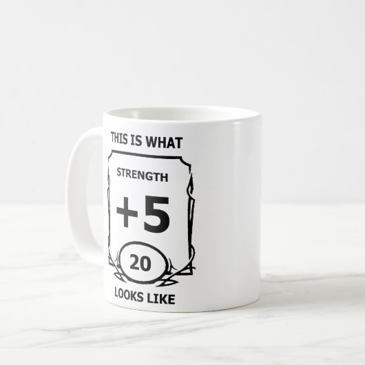 Dungeons en Dragons Sterkte Mok (Voorkant links)