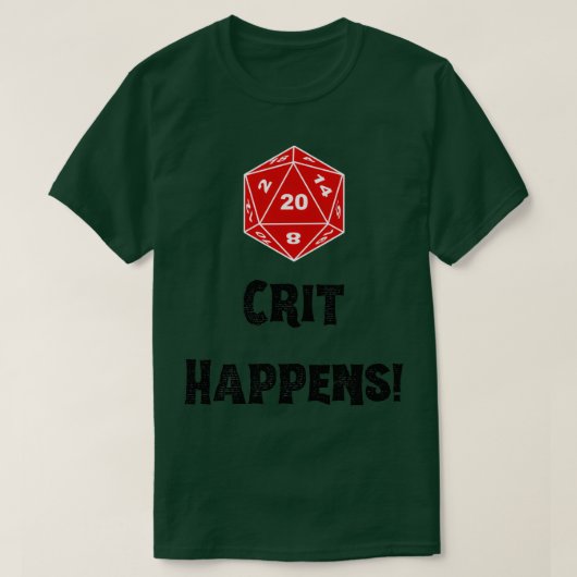 Dungeons en dragons tabletop dice gift t-shirt (Design voorkant)