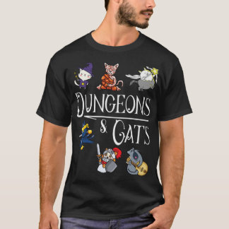 Dungeons en Katten Funny Dragon Cat Kitten Lover K T-shirt