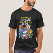 Dungeons en katten Rpg D20 Fantasy Roleplay Game T-shirt (Voorkant)
