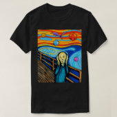 Dungeons, Munch's The Scream D20 Tshirt, Dragons T-shirt (Design voorkant)
