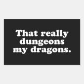 Dungeons My Dragons Sticker (Voorkant)
