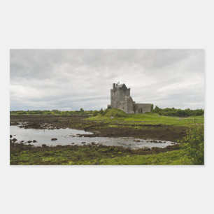 Dunguaire castle, Ierland rechthoekige sticker