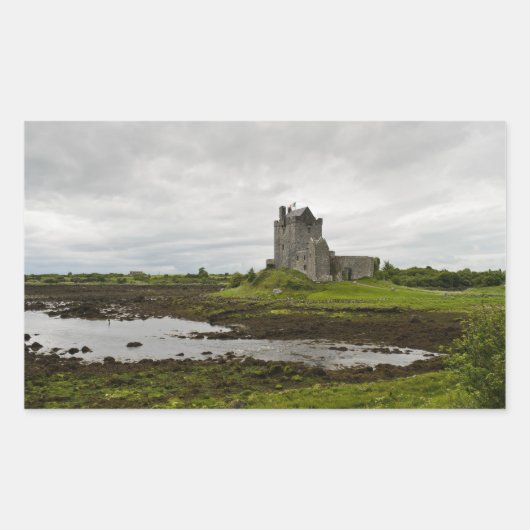 Dunguaire castle, Ierland rechthoekige sticker (Voorkant)
