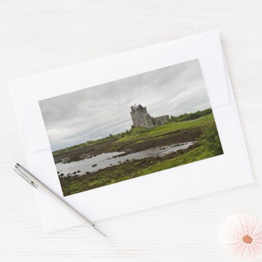 Dunguaire castle, Ierland rechthoekige sticker (Envelop)