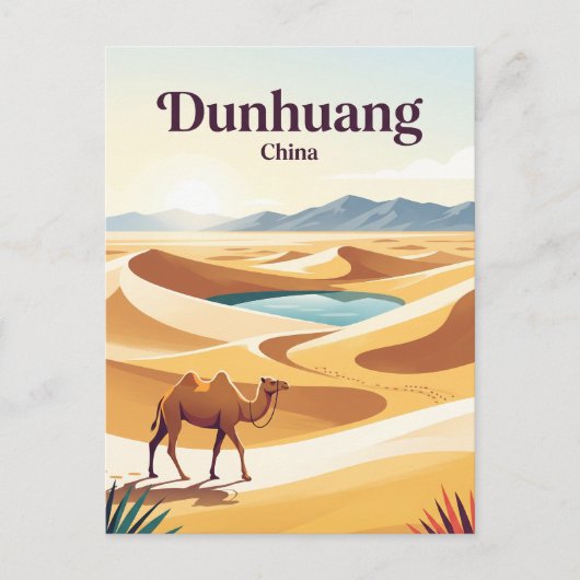 Dunhuang China Briefkaart (Voorkant)