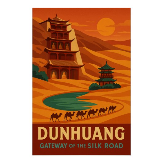 Dunhuang - Gateway of the Silk Road Perfect Poster (Voorkant)