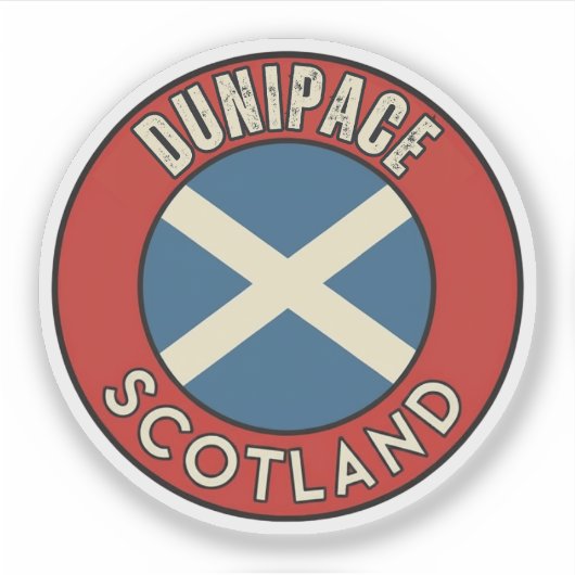 Dunipace, Schotland Sticker (Voorkant)