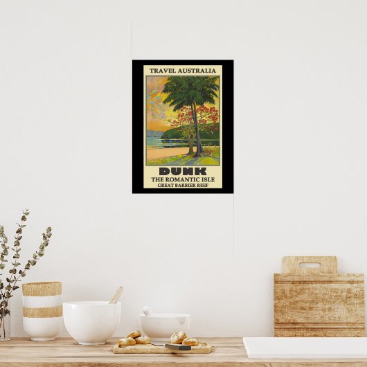 Dunk, Australië, het Romantische eiland, Poster (Keuken)