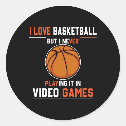 Dunk basketbal legendes ronde sticker (Voorkant)