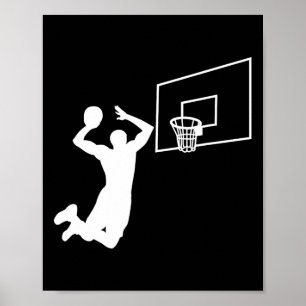 Dunk Basketbalspeler Slam Dunk Baller Basketbal Poster