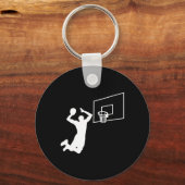 Dunk Bysketbyll Speler Slam Dunk Byller Bysketbyll Sleutelhanger (Voorkant)