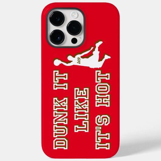 DUNK HET ALS HET IS HOT grappige basketbal Case-Mate iPhone Case (Achterkant)