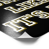 DUNK HET ALS HET IS HOT grappige basketbal Foto Afdruk (Hoek)