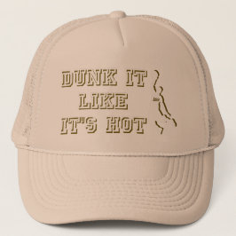 DUNK HET ALS HET IS HOT grappige basketbal Trucker Pet