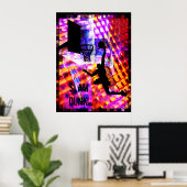 Dunk in Electric Light Chaos Poster (Thuiskantoor)