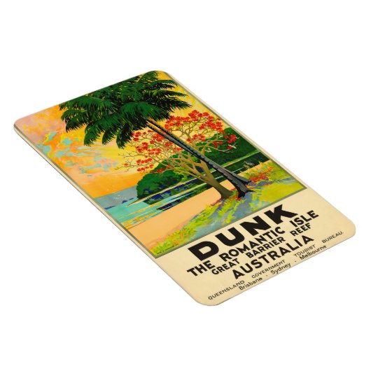 Dunk Island Queensland Australië Reisposter Magneet (Rechterzijde)