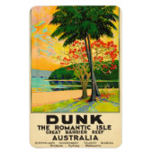 Dunk Island Queensland Australië Reisposter Magneet (Verticaal)