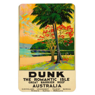 Dunk Island Queensland Australië Reisposter Magneet