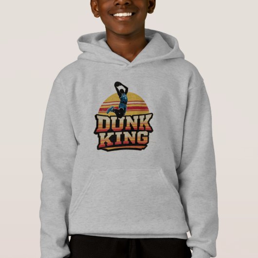Dunk King Basketball Retro Sunset Design (Voorkant)