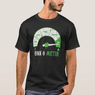 Dunk O Meter Iers Bier Drinken Alcohol Drinker T-shirt