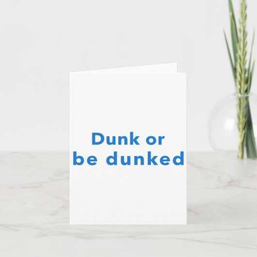 Dunk of worden dunked kaart (Voorkant)