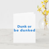 Dunk of worden dunked kaart (Gele Bloem)