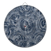 Dunkelblau und ganz schön wirbelige Batik   Dartbord (Voorkant)