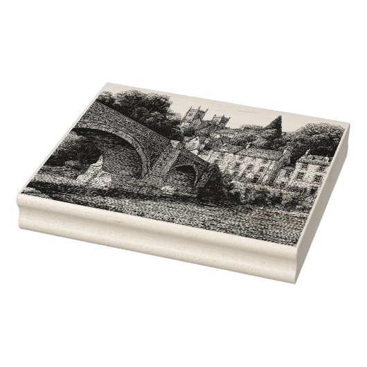 Dunkeld, Perthshire, Schotland, Sketch Rubberstempel (Stempel)