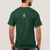 dunkelgrünes Krokodil T-shirt (Achterkant)