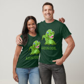 dunkelgrünes Krokodil T-shirt (Unisex)